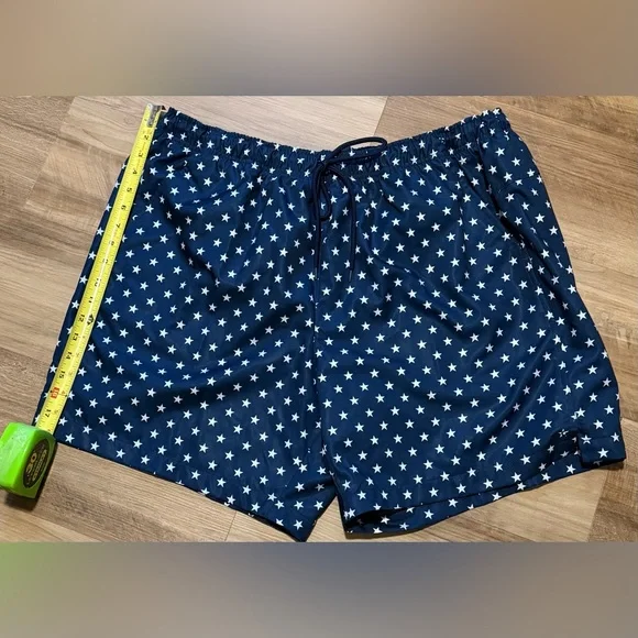 Navy Star Print Shorts - Picture 2 of 4
